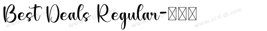 Best Deals Regular字体转换